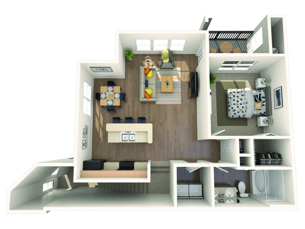 A4 - The English floor plan